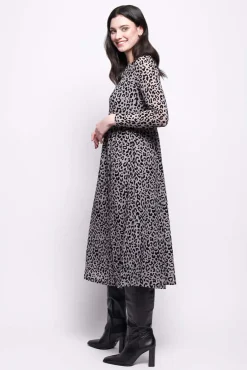 Foil International Velvet Dress in Roar