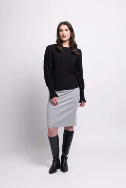 Foil It's A Breeze Top in Black