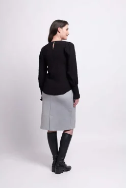 Foil It's A Breeze Top in Black