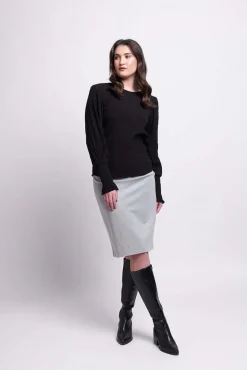 Foil It's A Breeze Top in Black