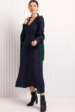 Foil Knotting Hill Dress in Midnight