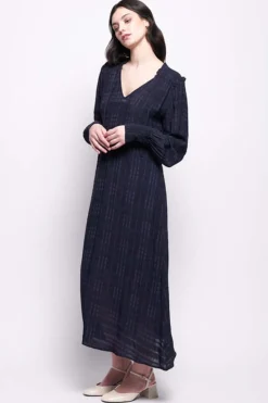 Foil Knotting Hill Dress in Midnight