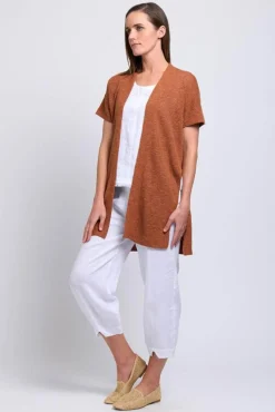 Foil Long Island Cardi in Ginger