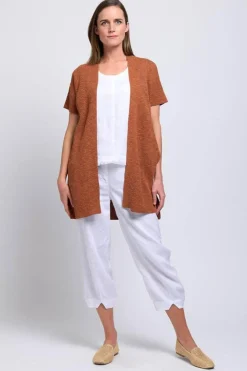 Foil Long Island Cardi in Ginger