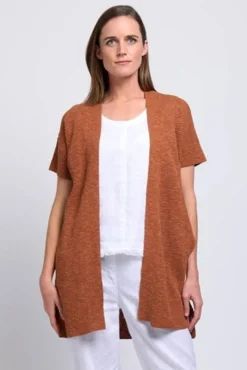 Foil Long Island Cardi in Ginger