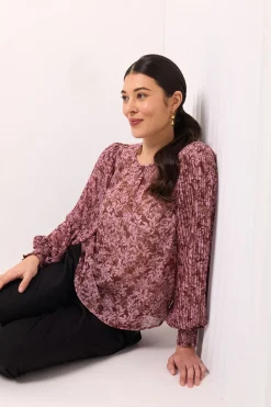 Foil Pleats To Meet You Blouse in Enchanting