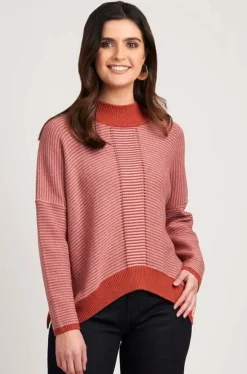 Foil Throw It In Reverse Sweater in Taffy Sweetpea