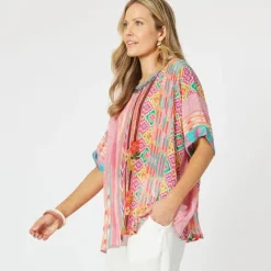 Hammock & Vine Corsica Top in Summer Stripe