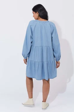 Haven Austin Denim Dress in Blue Denim