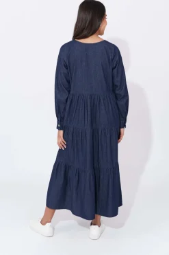 Haven Austin Denim Maxi in Indigo Denim
