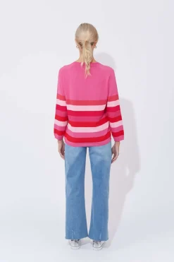 Haven Florida Stripe Jumper in Pink
