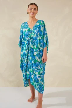 Haven Lipari Kaftan in Petali