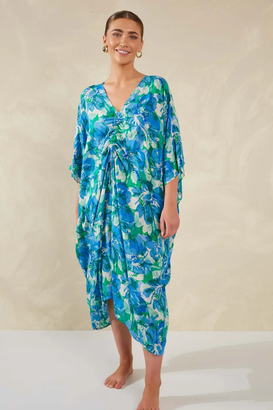 Haven Lipari Kaftan in Petali