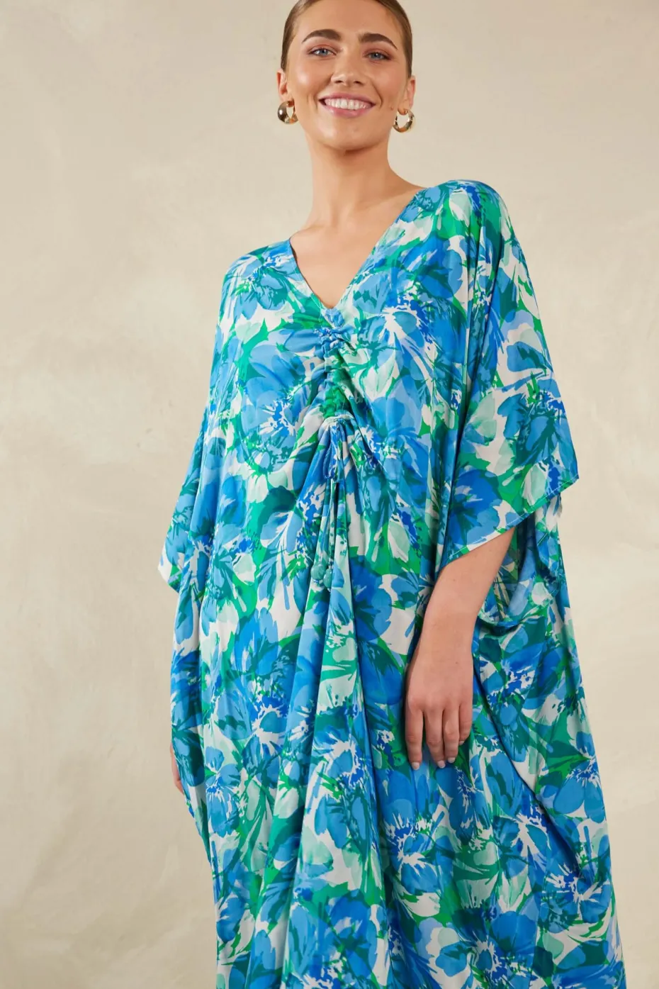 Haven Lipari Kaftan in Petali