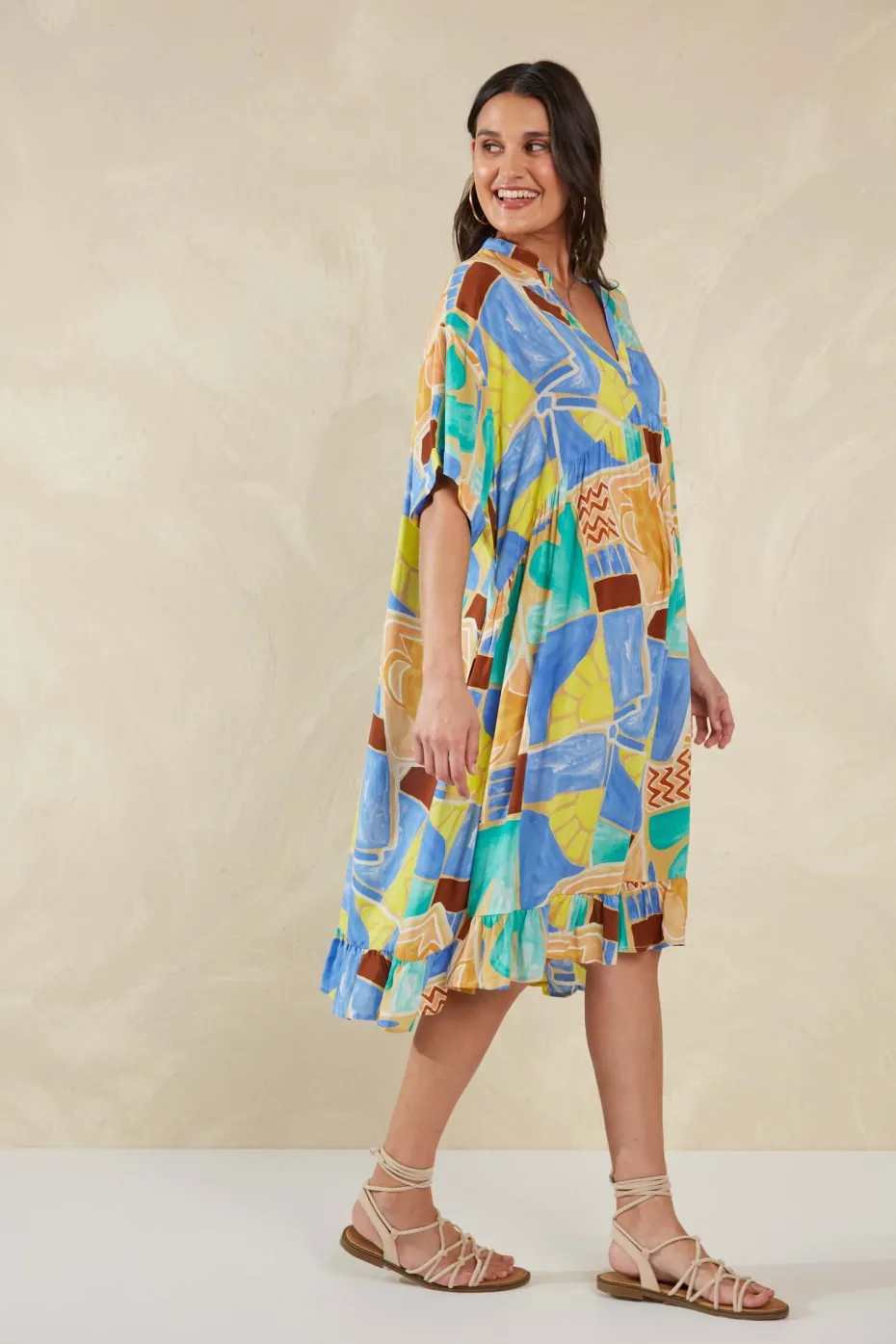 Haven Palermo Relaxed Dress in Solare