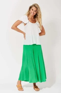 Haven Zanzibar Frill Top in Ecru