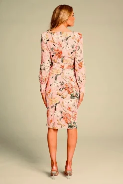 Honey & Beau Take Me Puff Sleeve Dress in Baby Pink