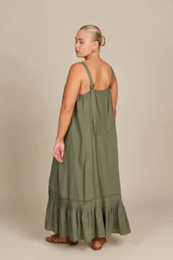 Isle of Mine Esme Tank Dress in Olive
