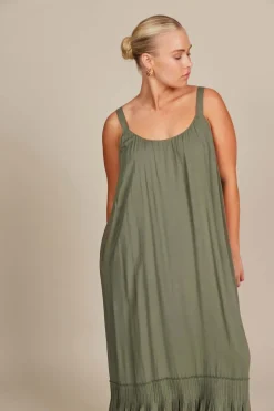 Isle of Mine Esme Tank Dress in Olive