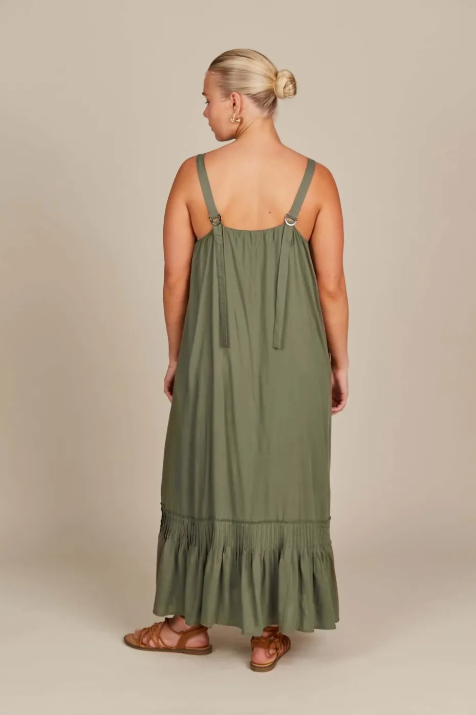 Isle of Mine Esme Tank Dress in Olive