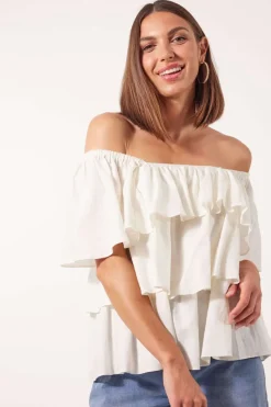 Isle of Mine Flora Tiered Top in Lotus