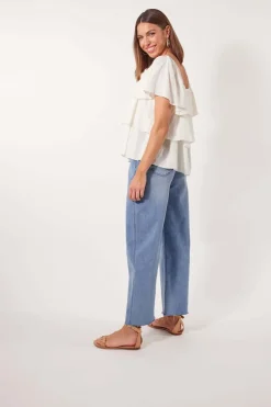 Isle of Mine Flora Tiered Top in Lotus