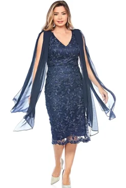 Jesse Harper Cascade Dress in Midnight JH0350