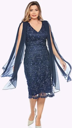 Jesse Harper Cascade Dress in Midnight JH0350