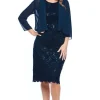 Jesse Harper Sequin Dress & Bolero in Midnight JH0097