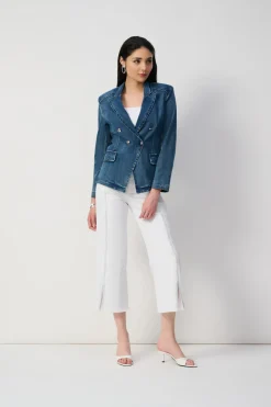 Joseph Ribkoff Blazer in Medium Blue Denim 251962