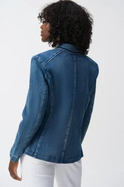 Joseph Ribkoff Blazer in Medium Blue Denim 251962
