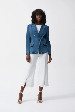 Joseph Ribkoff Blazer in Medium Blue Denim 251962