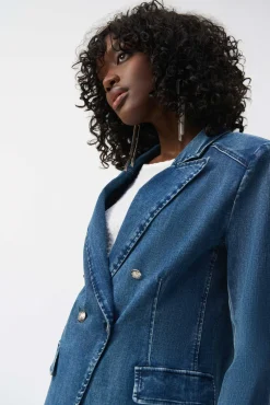 Joseph Ribkoff Blazer in Medium Blue Denim 251962