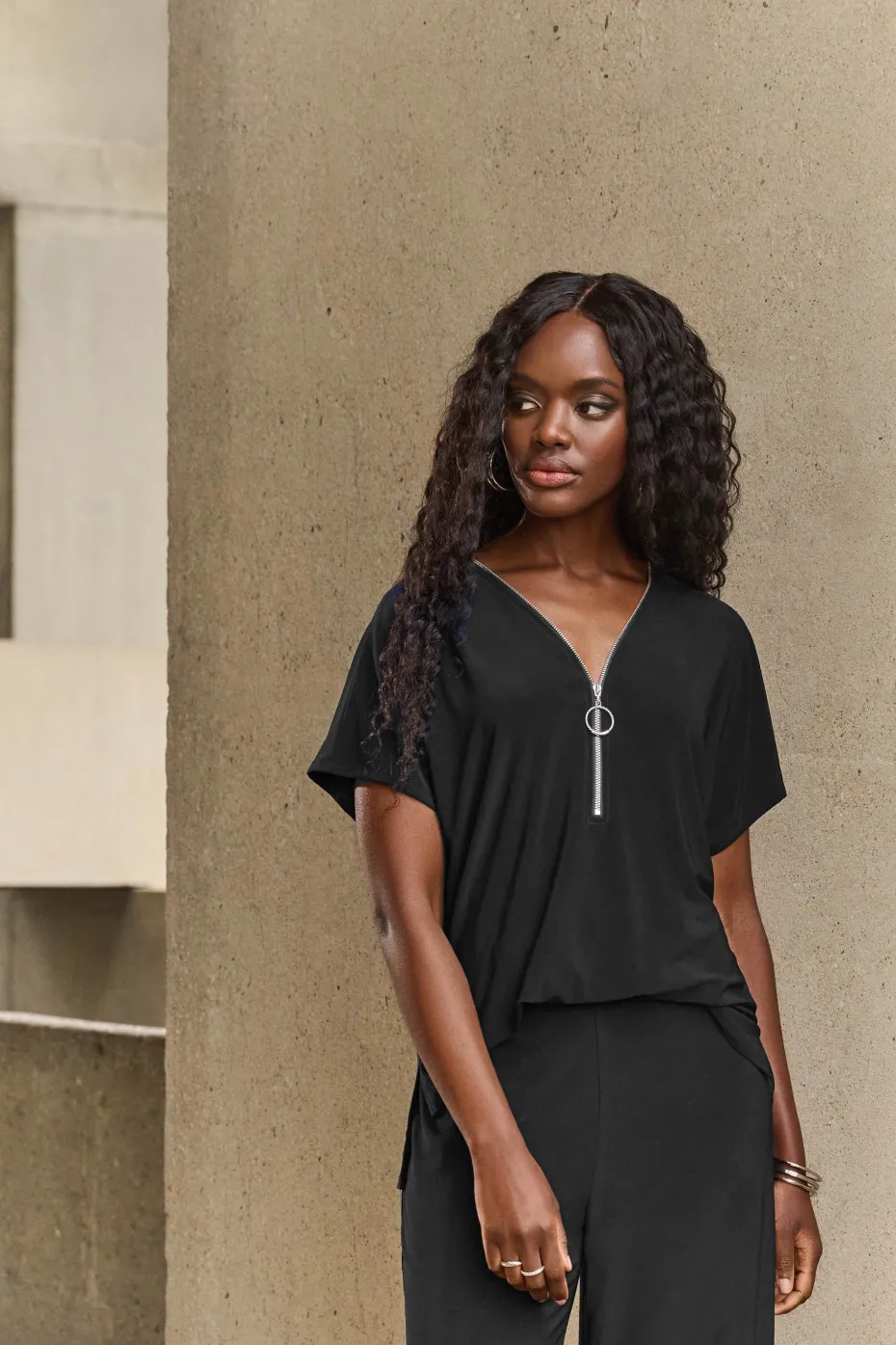 Joseph Ribkoff Chic Jumpsuit in Black 251044