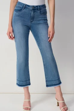 Joseph Ribkoff Crop Flare Jean in Vintage Blue Denim 251957