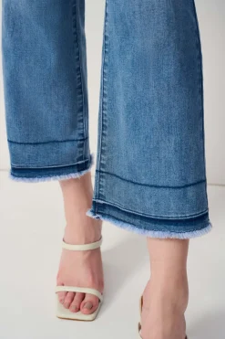 Joseph Ribkoff Crop Flare Jean in Vintage Blue Denim 251957
