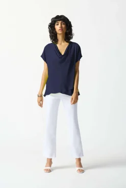 Joseph Ribkoff Fit & Flare Top in Midnight 242027