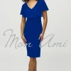 Joseph Ribkoff Lurex & Chiffon Dress in Royal Sapphire 244043