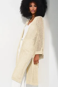 Joseph Ribkoff Metal Fibre Cardi in Gold 252904