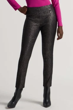 Joseph Ribkoff Millenium Slim Pant in Black Bronze 233191
