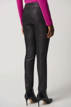 Joseph Ribkoff Millenium Slim Pant in Black Bronze 233191