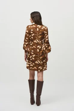 Joseph Ribkoff Satin Dress in Animal 244185