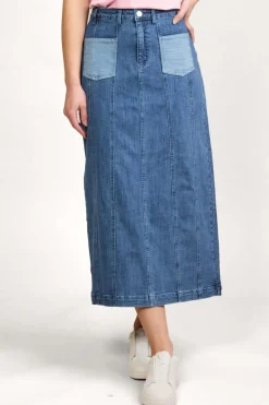 Knewe Cooper Skirt in Blue Wash