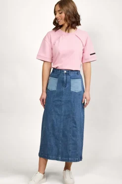 Knewe Cooper Skirt in Blue Wash