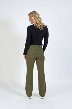 Knewe Potter Bootleg Jean in Khaki