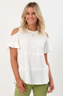 Knewe Spin Tee in Chalk