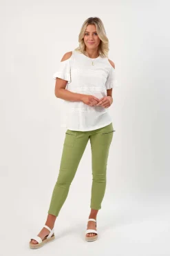 Knewe Spin Tee in Chalk