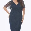 Layla Jones Beaded Dress in Midnight LJ0523
