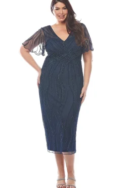 Layla Jones Beaded Dress in Midnight LJ0523