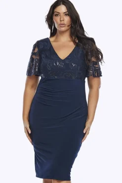 Layla Jones Ruched Dress in Midnight LJ0567